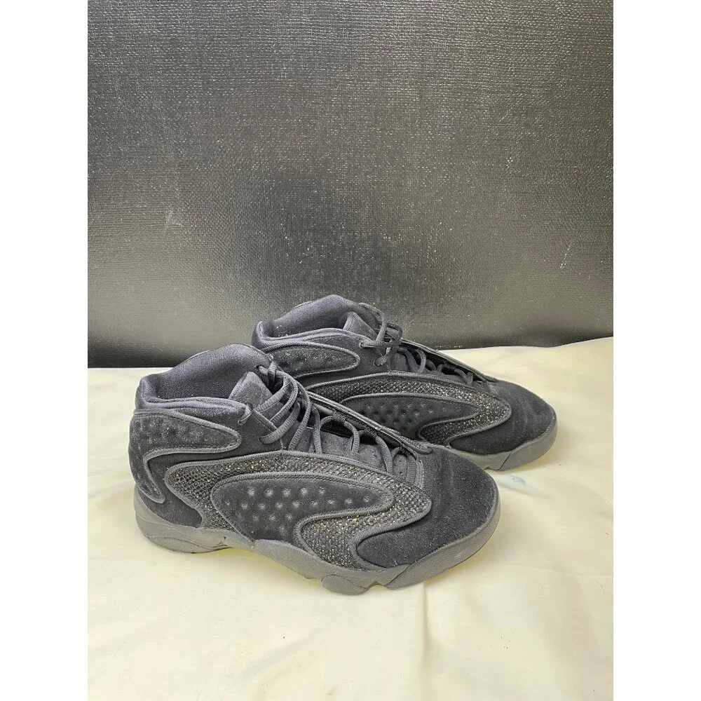 Jordan Womens Black Metallic Gold Sneakers Shoes Size 10 SKU 6810 - Picture 3 of 9